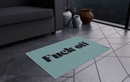 Decorative doormat with playful design, antislip, 80x50 cm, suitable for all indoor floors.