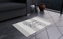 Custom doormats with "Dream Plan Do" design, 80x50 cm, indoor use, non-slip, washable.
