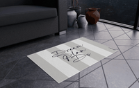 Custom doormats with "Dream Plan Do" design, 80x50 cm, indoor use, non-slip, washable.